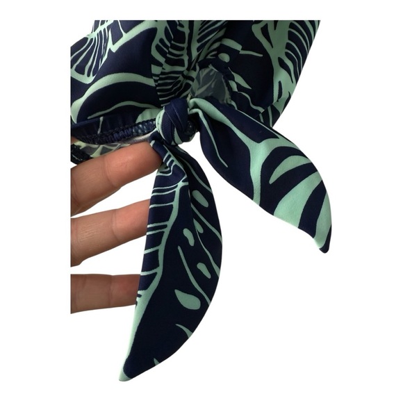 Maxine of Hollywood LEAF A PEEL Bandeau Blouson Tie Waist Tankini Swim Top NEW - Picture 9 of 16